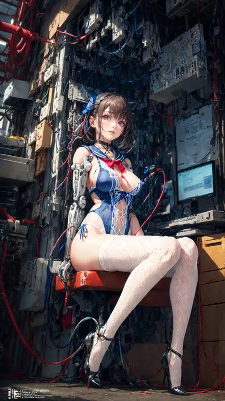 Anime style card - Anubis character with Egyptian theme